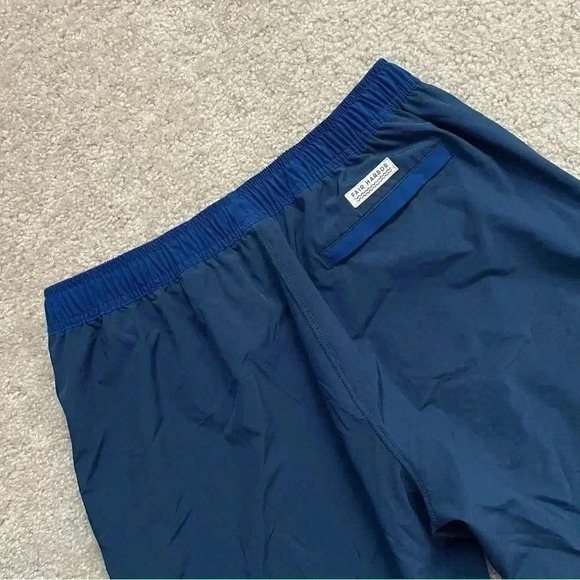Fair Harbor The Anchor Men’s Size Large 8” Swim Shorts Trunks Dark Denim Anchor - Picture 10 of 15